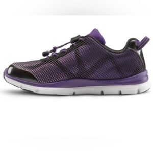 Dr. Comfort Katy purple/black athletic shoes,upper mesh,extra room for toes, 8.5
